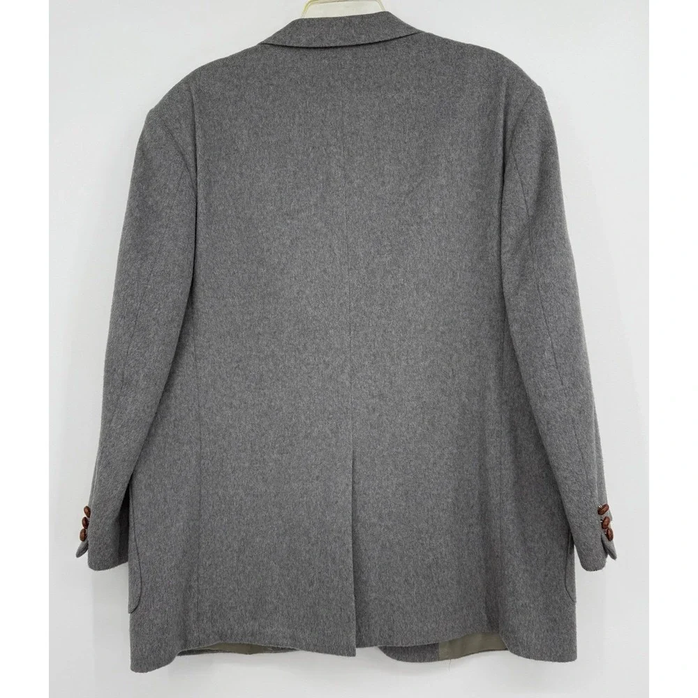 VTG Mainline Collection Men Sports Jacket Gray Wool Cashmere‎ Old Money Office